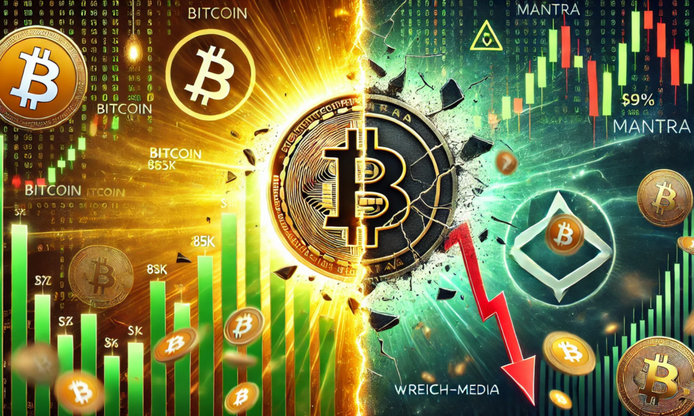 Bitcoin has surged to $85,000, marking a significant recovery in the cryptocurrency market. While major altcoins like Ethereum and Solana are showing positive momentum, MANTRA (OM) has experienced a dramatic 90% decline, raising concerns among investors.​