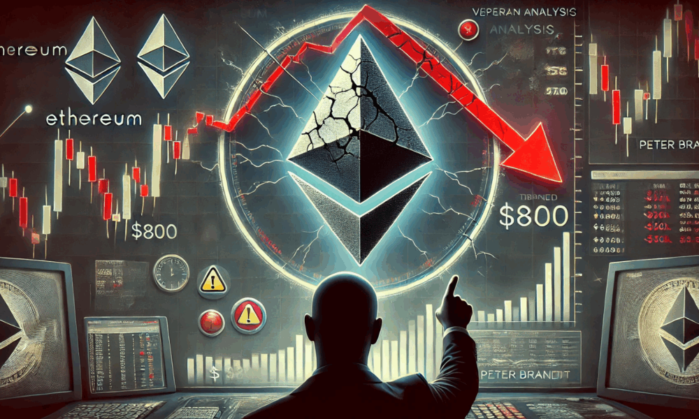 Ethereum Faces Potential Drop to $800, Warns Veteran Trader Peter Brandt
