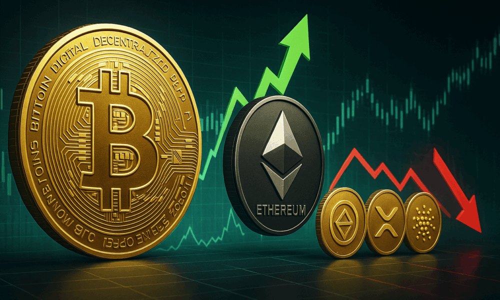 Bitcoin holds above $105K while Ethereum spikes past $2,650, signaling strength. Altcoins remain divided, with Solana and XRP down but TRX up. Crypto market cap hits $3.31T amid lower volume.