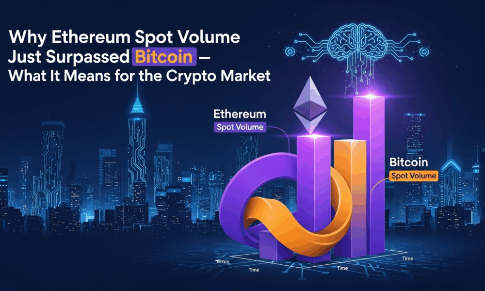 Ethereum just surpassed Bitcoin in daily spot trading volume, highlighting a market rotation toward altcoins as BTC consolidates. Here's what traders need to know about the shift.