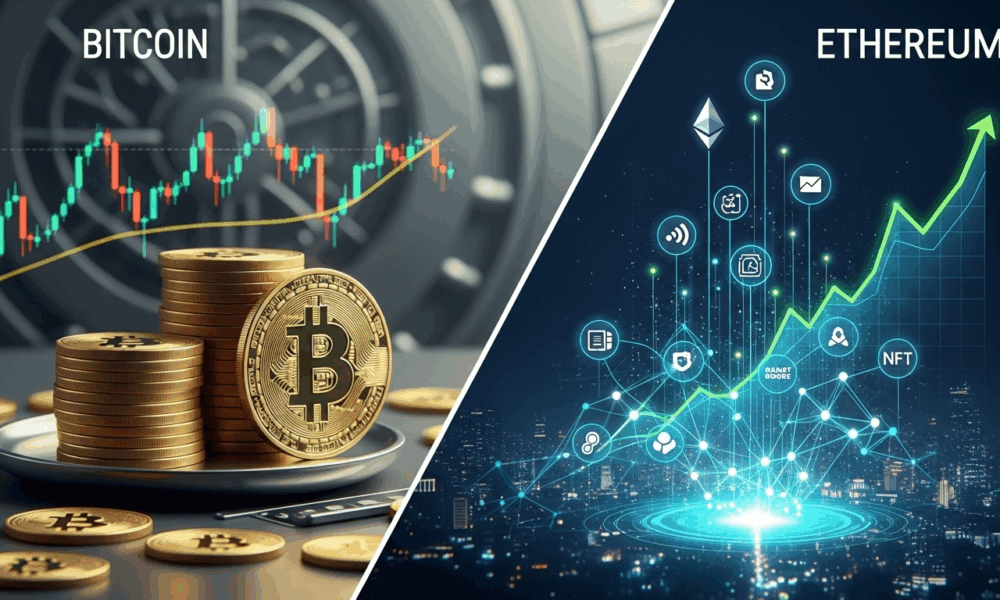 Ethereum is outpacing Bitcoin in innovation, adoption, and utility, becoming the backbone of DeFi, NFTs, and Web3 while Bitcoin holds its ground as digital gold.