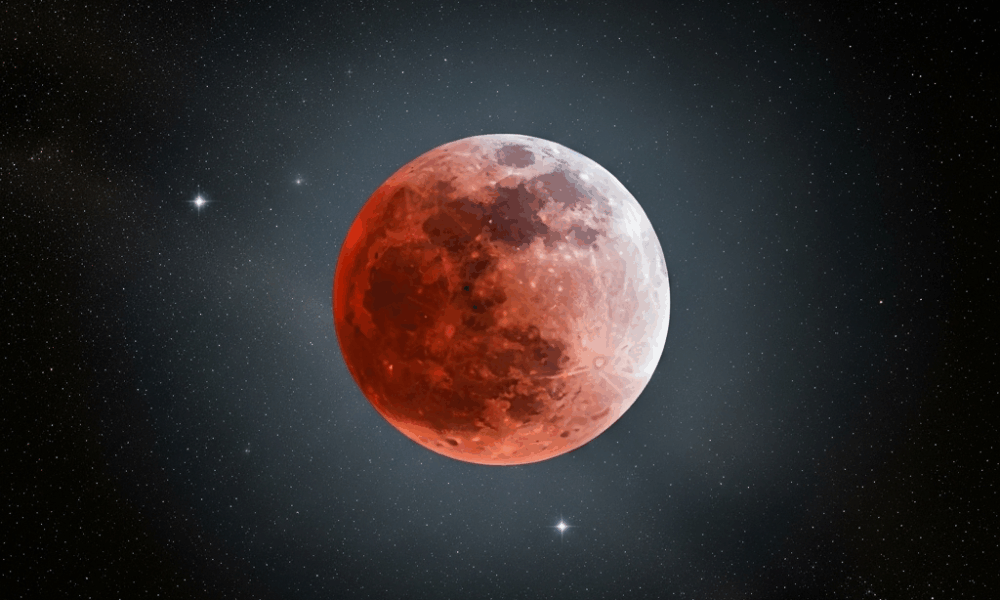 A rare total lunar eclipse (“blood moon”) occurs Sept 7–8, 2025. Totality is visible across Europe, Africa, Asia, and Australia; the Americas mostly miss out. Times in UTC included.